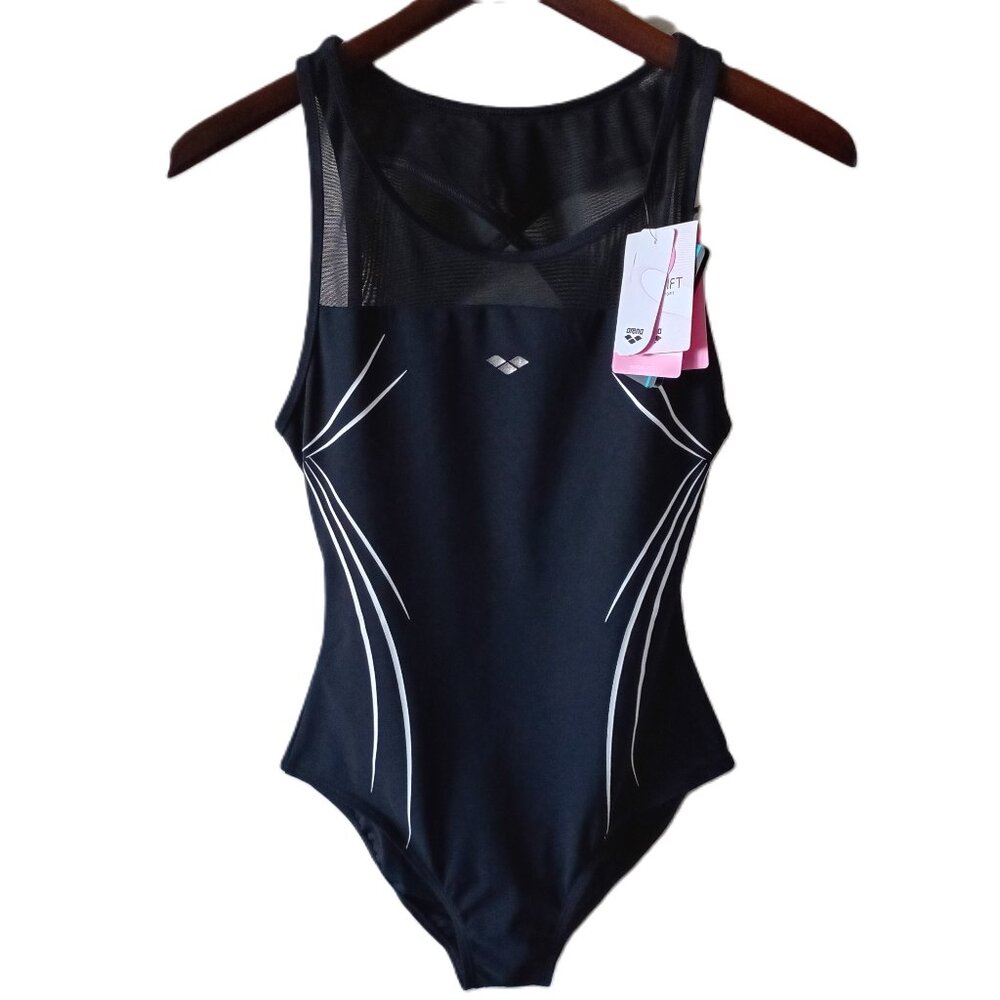 Arena Women's W Julie Cross Back Swimsuit One Piece Swimwear Athleisure Size 34